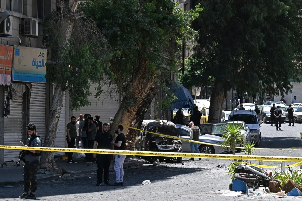 Dos atentados con bomba dejaron 18 heridos en Damasco, cerca del hotel en el que se hospeda el presidente francés en el marco de su visita