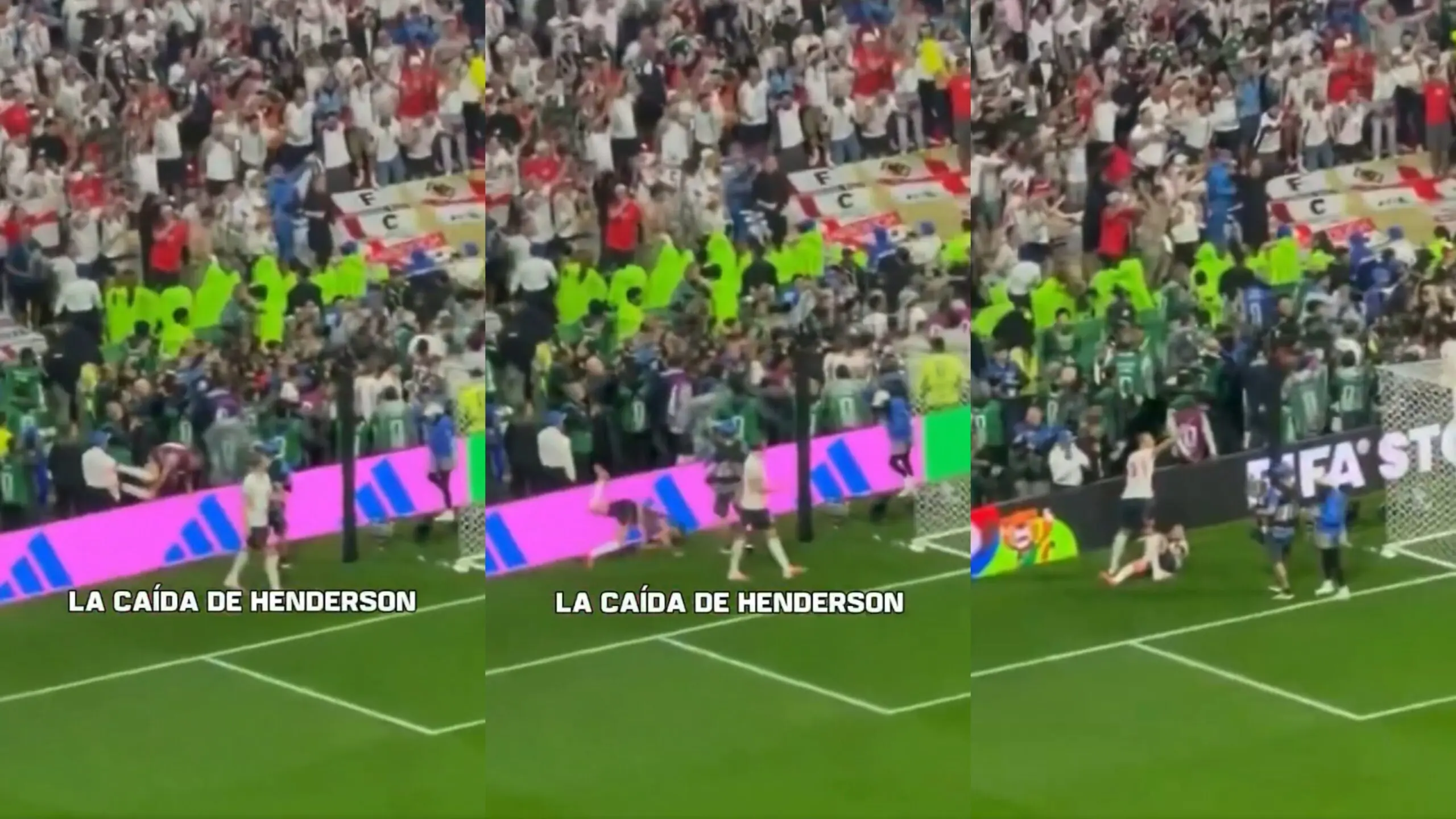 Del festejo al hospital: futbolista inglés terminó con una grave lesión en el brazo y fue sacado en camilla